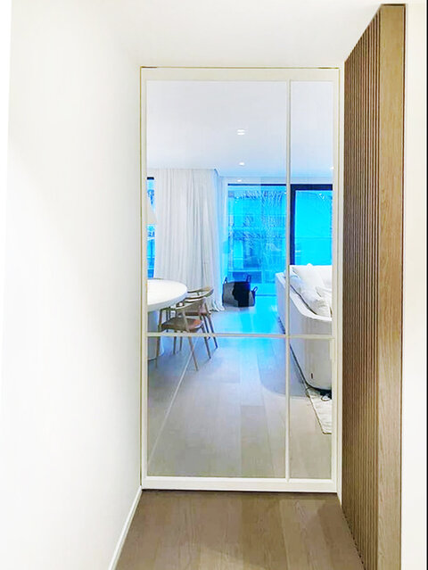 interiérové oceľové dvere biele